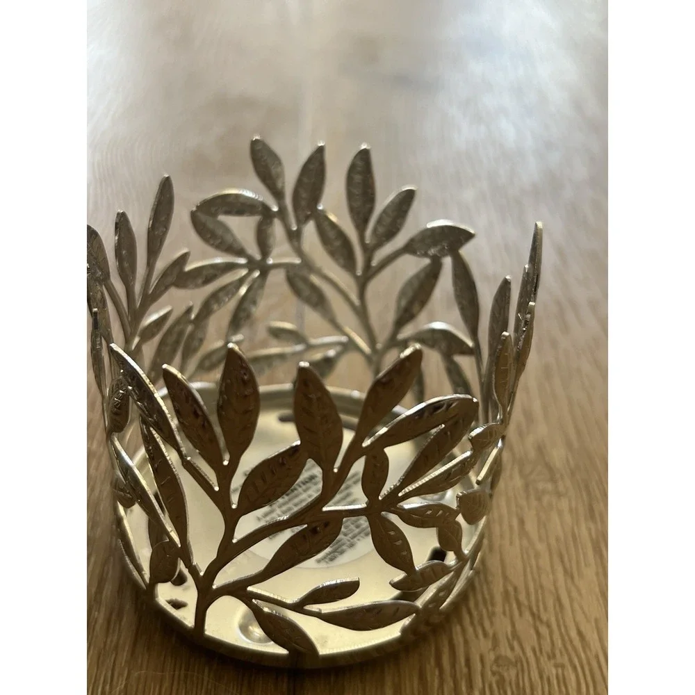 2 New Bath & Body Works Small Vine Leaf Branches Tree Candle Votive Holder